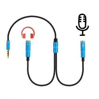 Metal 3.5mm Jack Male to Female Headphone Stereo Earphone Audio Splitter to Micrphone Adapter Cable For Phone 6 5S 4S
Metal 3.5mm Jack Male to Female Headphone Stereo Earphone Audio Splitter to Micrphone Adapter Cable For Phone 6 5S 4S