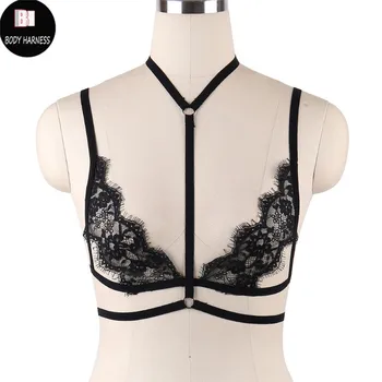 Women Lace Harness Bra perspective Crop Top Cage Bra Harness Sexy Body bondage Goth Harajuku Harness Belt Handmade Body Harness
Women Lace Harness Bra perspective Crop Top Cage Bra Harness Sexy Body bondage Goth Harajuku Harness Belt Handmade Body Harness