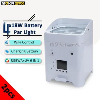 2pcs/lot LED Battery Par Light Stage Lighting 4x18W Super Bright LED DMX 512 Par Can for Wedding Restaurante Up Lighting
2pcs/lot LED Battery Par Light Stage Lighting 4x18W Super Bright LED DMX 512 Par Can for Wedding Restaurante Up Lighting