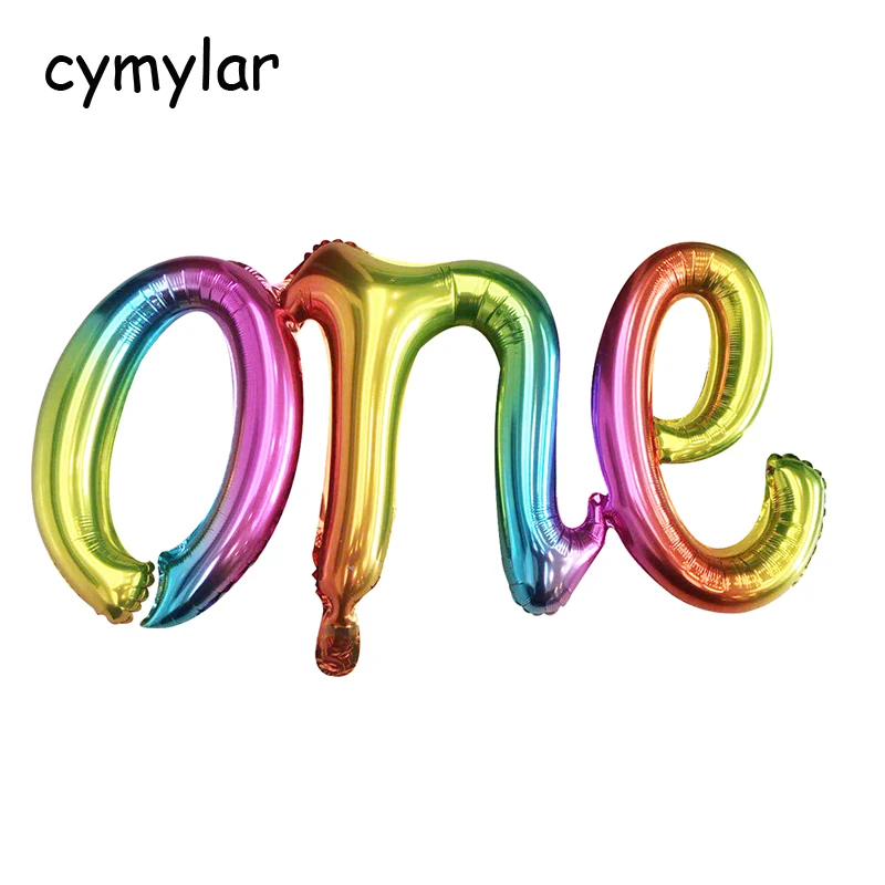 107*50cm One Balloon One Script Letter Balloons White gold First Birthday Decorations 1st First Birthday Party Supplies
107*50cm One Balloon One Script Letter Balloons White gold First Birthday Decorations 1st First Birthday Party Supplies