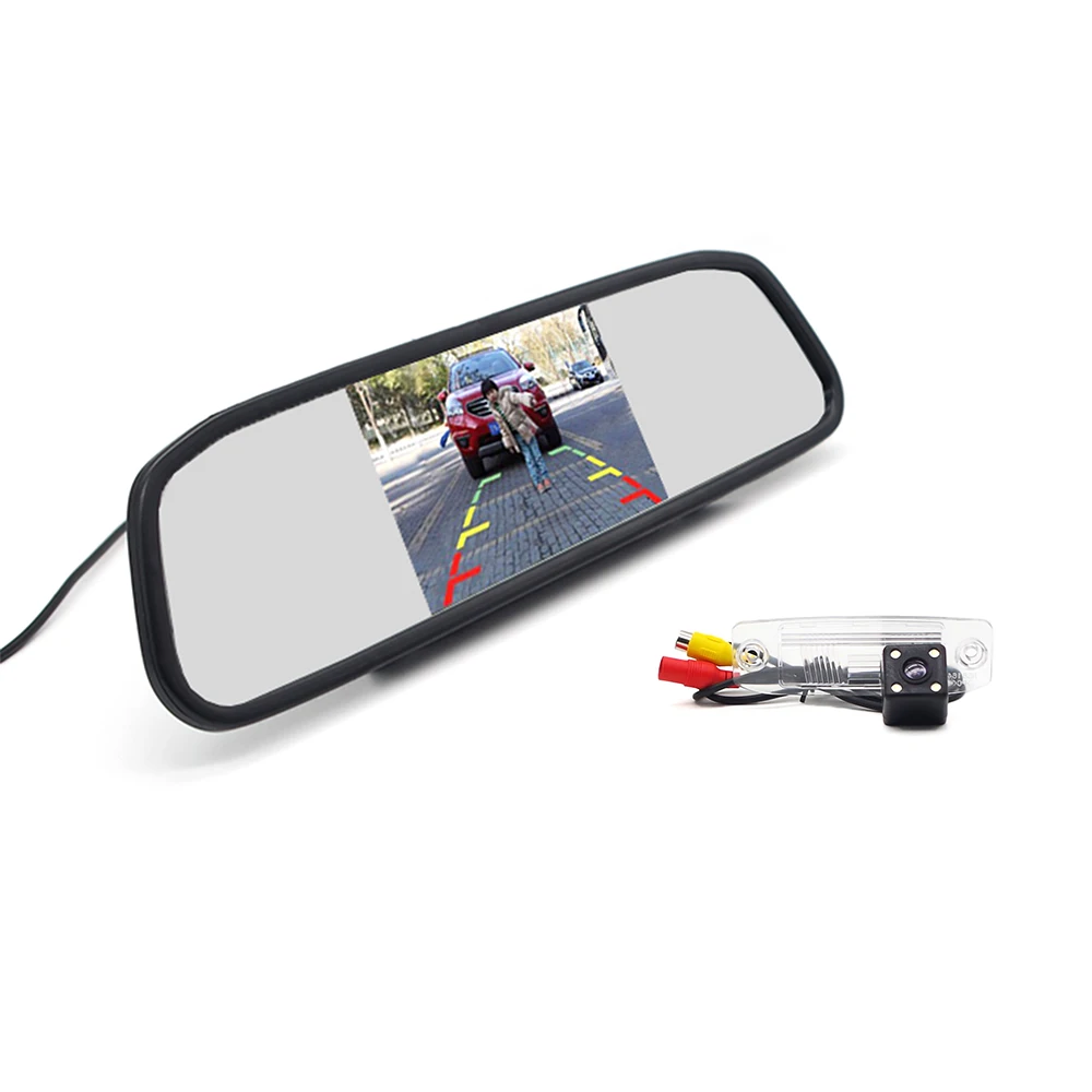 4.3" Car Mirror Monitor + Car Rear View Camera for Hyundai Kia Sportage R Carens Borrego Sorento Opirus Mohave K3 Ceed with 4LED
4.3" Car Mirror Monitor + Car Rear View Camera for Hyundai Kia Sportage R Carens Borrego Sorento Opirus Mohave K3 Ceed with 4LED