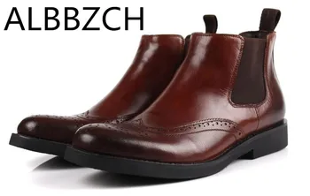 New Arrival Man Cowboy Carved Wing Tip Brogue Oxford Shoes Male Genuine Leather Round Toe Luxury Men's Chelsea Ankle Boots
New Arrival Man Cowboy Carved Wing Tip Brogue Oxford Shoes Male Genuine Leather Round Toe Luxury Men's Chelsea Ankle Boots