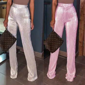 Sexy Wide Leg Pants Women Sparkly Glitter Sequin Pant Club Party Streetwear Bell Bottom Pants Pantalones Mujer Cintura Alta
Sexy Wide Leg Pants Women Sparkly Glitter Sequin Pant Club Party Streetwear Bell Bottom Pants Pantalones Mujer Cintura Alta