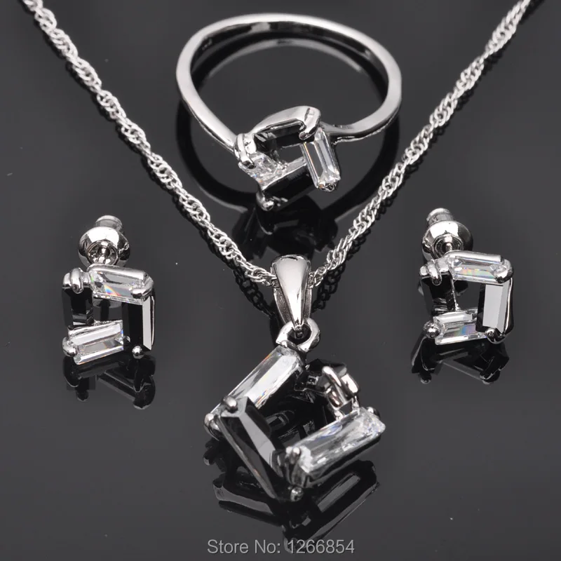 Unique Black Cubic Zirconia For Women 925 Sterling Silver Jewelry Sets Earrings/Pendant/Necklace/Rings Free Shipping JS0102
Unique Black Cubic Zirconia For Women 925 Sterling Silver Jewelry Sets Earrings/Pendant/Necklace/Rings Free Shipping JS0102
