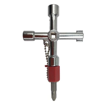 Multifunction Key Wrench Cross Switch Beatles Triangle Key Square Screwdriver 5 In 1 Zinc Alloy For Trains High-Speed Rail
Multifunction Key Wrench Cross Switch Beatles Triangle Key Square Screwdriver 5 In 1 Zinc Alloy For Trains High-Speed Rail