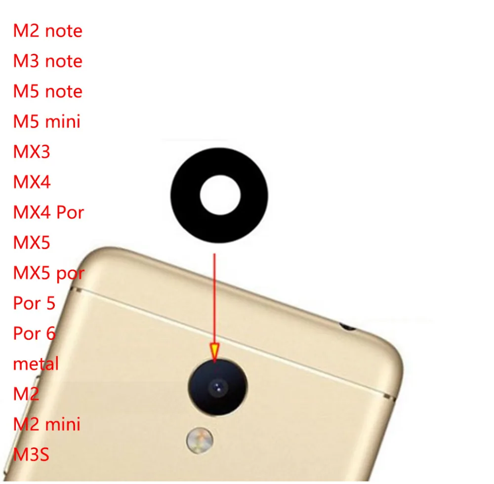 New Rear Back Camera Glass Lens For Meizu MX4 MX5 Pro 5 Pro 6 M2 M3 M3s M2 Note M3 M5 Note mini U10 U20 Camera Glass Lens+Adhens
New Rear Back Camera Glass Lens For Meizu MX4 MX5 Pro 5 Pro 6 M2 M3 M3s M2 Note M3 M5 Note mini U10 U20 Camera Glass Lens+Adhens