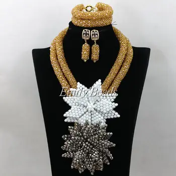 2016 Luxury Women Wedding Jewelry Set Flowers Nigerian African Costume Bridal Necklace Bracelet Earrings Sets For Brides ALJ031
2016 Luxury Women Wedding Jewelry Set Flowers Nigerian African Costume Bridal Necklace Bracelet Earrings Sets For Brides ALJ031
