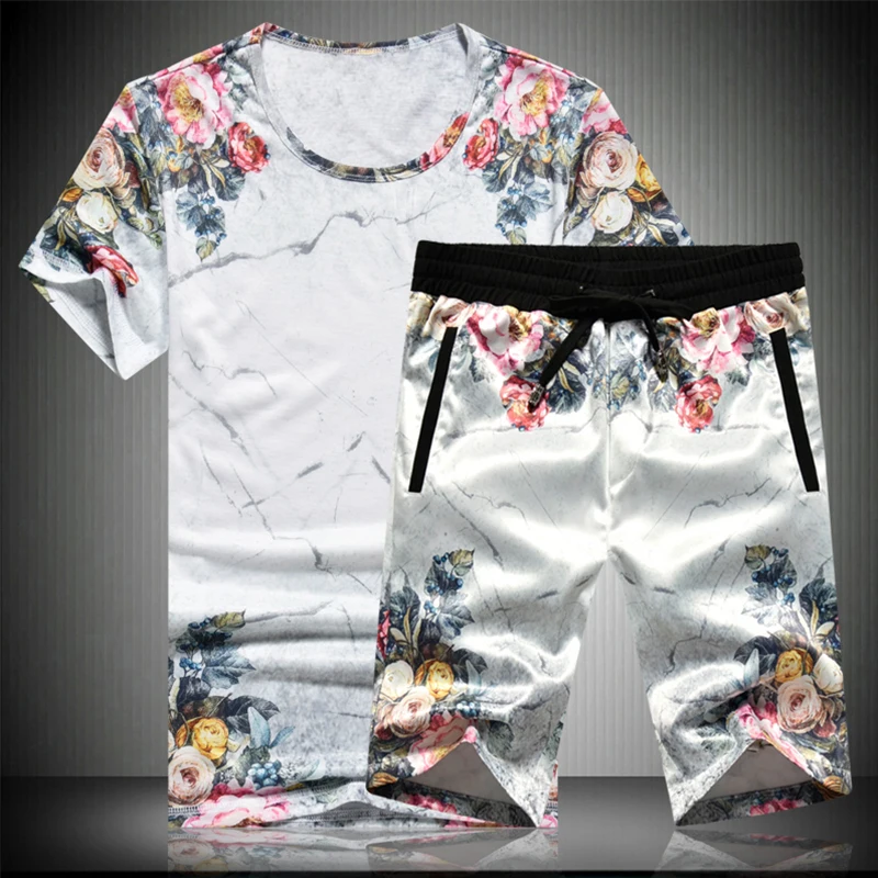 Chinese style exquisite flower pattern printing t shirt and shorts suit Summer 2018 New top quality soft elastic mens short sets
Chinese style exquisite flower pattern printing t shirt and shorts suit Summer 2018 New top quality soft elastic mens short sets