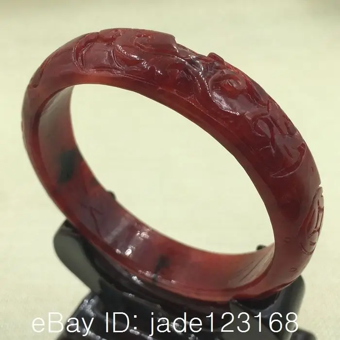 A-2247 Chinese Beautiful Hand-carved Red Jadeite Jade Gems Bangle Bracelet 65mm 28% 10.13
A-2247 Chinese Beautiful Hand-carved Red Jadeite Jade Gems Bangle Bracelet 65mm 28% 10.13