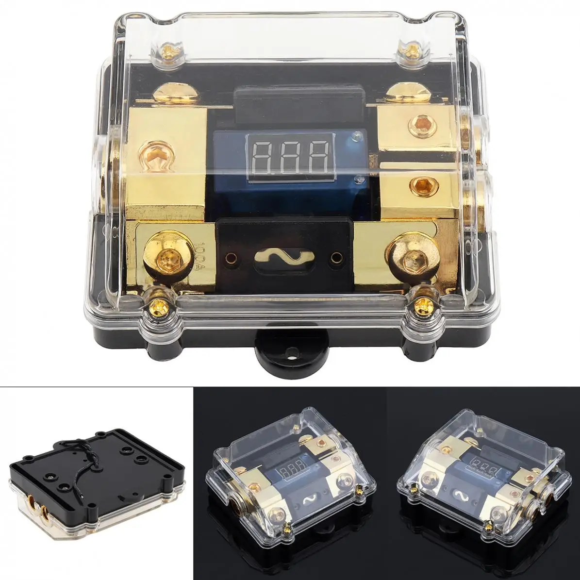 Universal 12V 100A 1 IN 2 Ways Copper Plated Cars Stereo Audio Power Fuse Holder with High-Definition Display for Boat Vehicles
Universal 12V 100A 1 IN 2 Ways Copper Plated Cars Stereo Audio Power Fuse Holder with High-Definition Display for Boat Vehicles