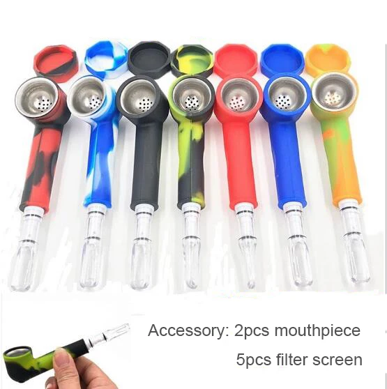 Silica gel pipe filter new camouflage easy cleaning 7 color optional snuff bottlesmoking accessory 2018 new fashion
Silica gel pipe filter new camouflage easy cleaning 7 color optional snuff bottlesmoking accessory 2018 new fashion