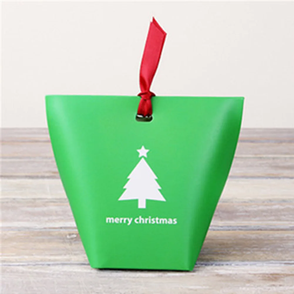christmas candy gift box portable paper bag paper