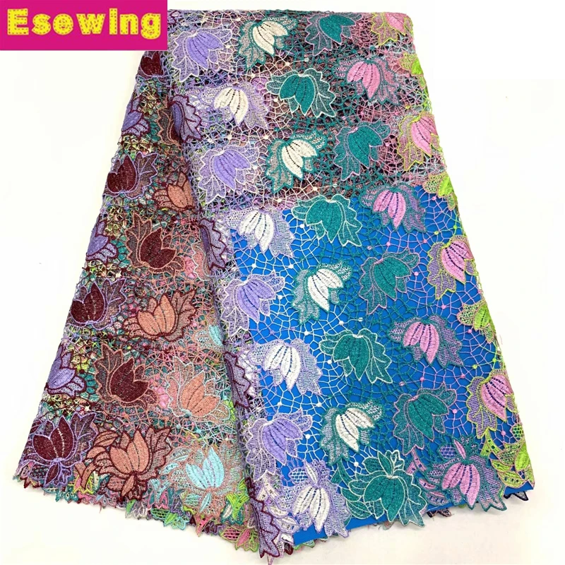 Esewing Latest African Chemical Lace Fabric High Quality Nigerian Lace Fabric 2019 Cord Tulle French Laces Fabrics With Stones
Esewing Latest African Chemical Lace Fabric High Quality Nigerian Lace Fabric 2019 Cord Tulle French Laces Fabrics With Stones