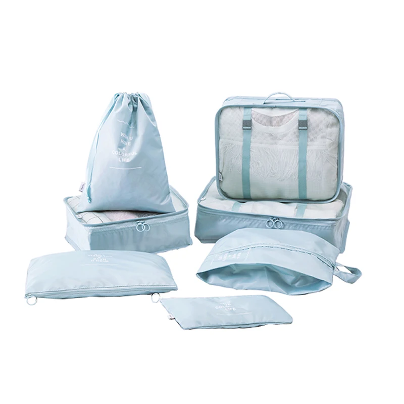 7 PCS/set Waterproof Polyester Travel Packing Cubes Large Capacity Multi Function Luggage Mesh Organizers
7 PCS/set Waterproof Polyester Travel Packing Cubes Large Capacity Multi Function Luggage Mesh Organizers