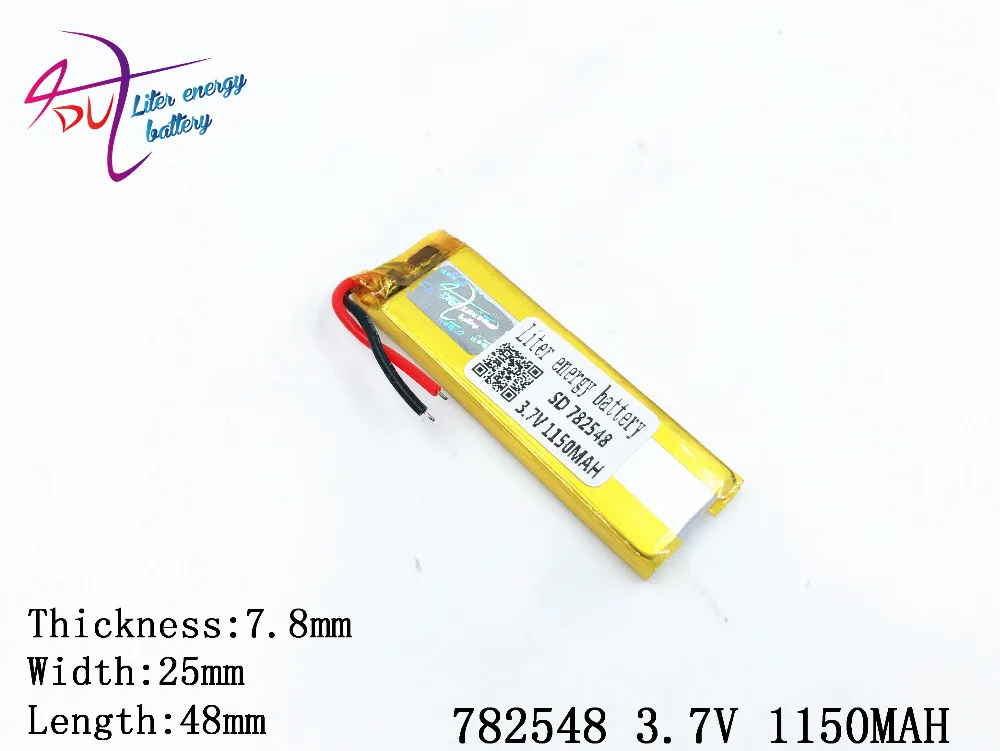 3.7V,1150mAH 782548 802550 PLIB; polymer lithium ion / Li-ion battery for dvr,GPS,mp3,mp4,cell phone,speaker
3.7V,1150mAH 782548 802550 PLIB; polymer lithium ion / Li-ion battery for dvr,GPS,mp3,mp4,cell phone,speaker