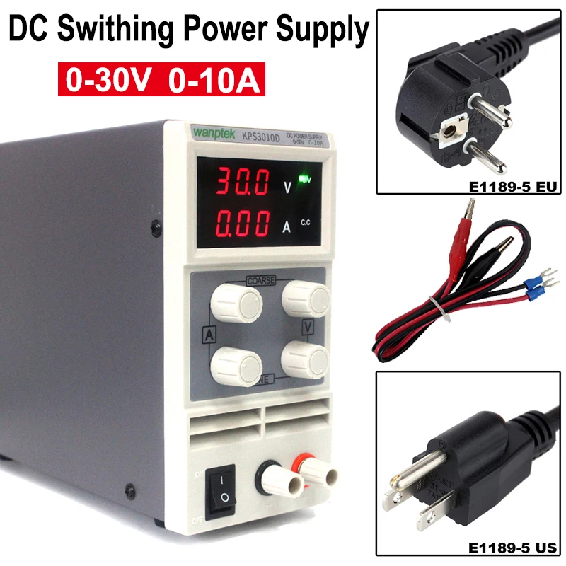 KPS3010D Digital DC Power Supply Precision Variable30V10A DC Swithing Power Regulated Laboratory Power Supply
KPS3010D Digital DC Power Supply Precision Variable30V10A DC Swithing Power Regulated Laboratory Power Supply