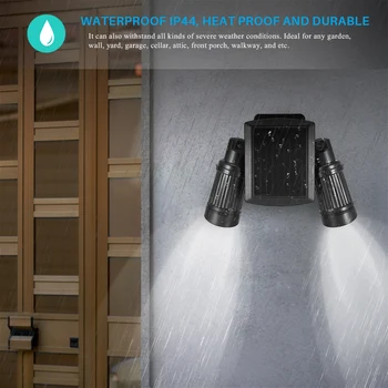 Security Rotatable Waterproof LED Solar Light Outdoor 7*2 LED Solar Power Dual Head PIR Motion Sensor Garden Yard Wall Spotlight
Security Rotatable Waterproof LED Solar Light Outdoor 7*2 LED Solar Power Dual Head PIR Motion Sensor Garden Yard Wall Spotlight