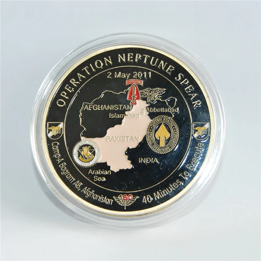 Free shipping 5pcs/lot Operation NEPTUNE SPEAR 160th SOAR SEAL Team 6 Navy Commemorative Challenge Coin
Free shipping 5pcs/lot Operation NEPTUNE SPEAR 160th SOAR SEAL Team 6 Navy Commemorative Challenge Coin