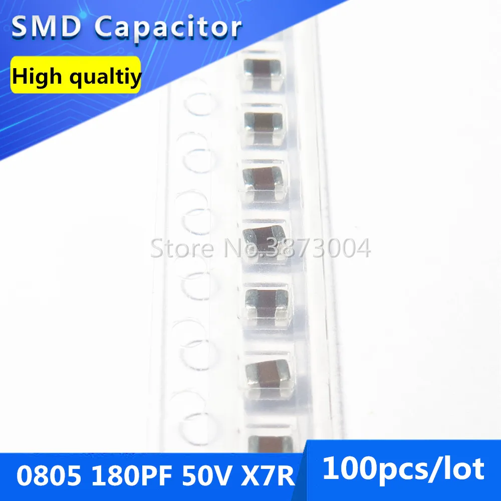 100pcs SMD Thick Film Chip Multilayer Ceramic Capacitor 0805 180PF 50V X7R 10%
100pcs SMD Thick Film Chip Multilayer Ceramic Capacitor 0805 180PF 50V X7R 10%
