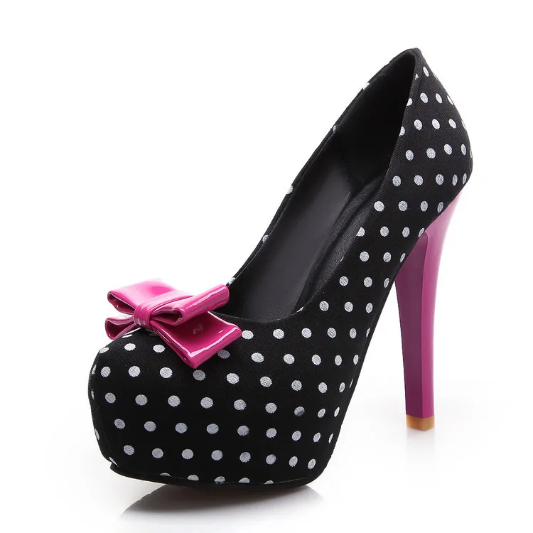 2018 spring and autumn new sweet high heel 12cm pointed single shoes bow stiletto large size female shoes tide
2018 spring and autumn new sweet high heel 12cm pointed single shoes bow stiletto large size female shoes tide