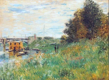 High quality Oil painting Canvas Reproductions The Banks of the Seine at the Argenteuil Bridge By Claude Monet hand painted
High quality Oil painting Canvas Reproductions The Banks of the Seine at the Argenteuil Bridge By Claude Monet hand painted