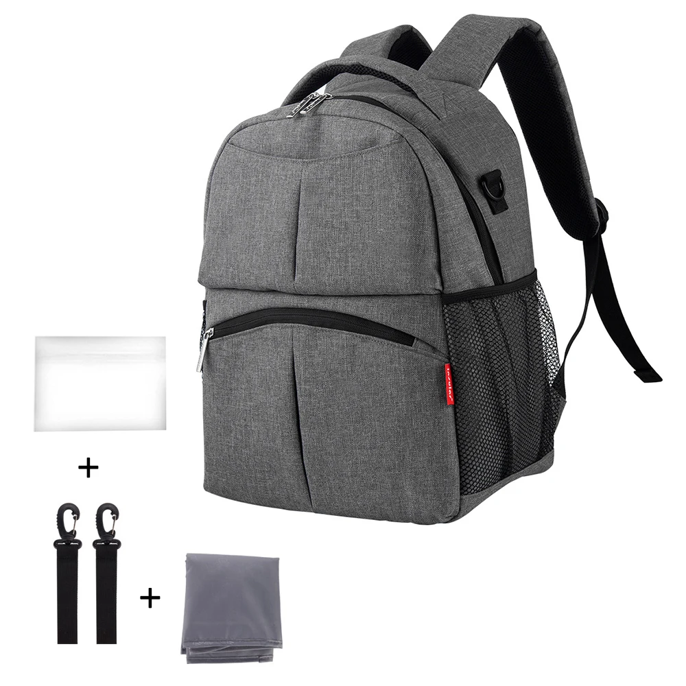Maternity Bag for Baby Gray Stroller Nappy Bag Large Travel Backpack for Mom Outdoor Care Infant Bag Diaper Bag
Maternity Bag for Baby Gray Stroller Nappy Bag Large Travel Backpack for Mom Outdoor Care Infant Bag Diaper Bag