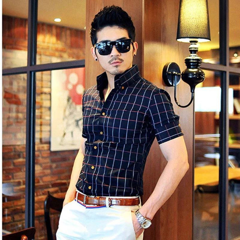 free shipping fashion men long sleeve Plaid Shirts Korean slim classic Cotton turtleneck collar business casual shirt CSMS005
free shipping fashion men long sleeve Plaid Shirts Korean slim classic Cotton turtleneck collar business casual shirt CSMS005