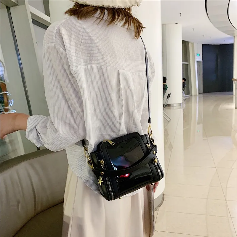 PVC Transparent Beach Bags For Women 2019 Summer High Quality PU Leather Ladies Handbags Candy Color Shoulder Crossbody Bags
PVC Transparent Beach Bags For Women 2019 Summer High Quality PU Leather Ladies Handbags Candy Color Shoulder Crossbody Bags