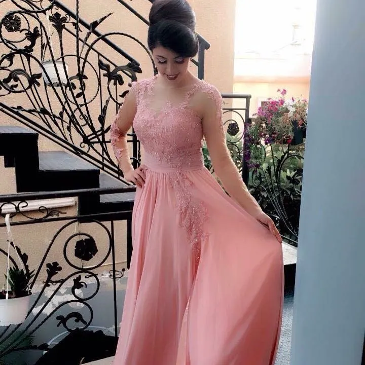 Sexy Plus Size Pink Lace Long Sleeve Muslim Arabic Evening Formal Dress Gown 2019 Long Wedding Party Prom Dresses Robe De Soiree
Sexy Plus Size Pink Lace Long Sleeve Muslim Arabic Evening Formal Dress Gown 2019 Long Wedding Party Prom Dresses Robe De Soiree