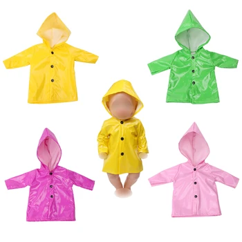 43 cm baby dolls Clothes new born waterproof raincoat Baby toys casual Dress accessories fit American 18 inch Girls doll f539
43 cm baby dolls Clothes new born waterproof raincoat Baby toys casual Dress accessories fit American 18 inch Girls doll f539