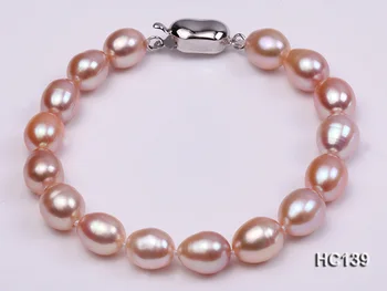 Unique Pearls jewellery Store Charming AA 7-8MM Pink Color Rice Freshwater Pearl Bracelet 18cm 925 Silver Clasp
Unique Pearls jewellery Store Charming AA 7-8MM Pink Color Rice Freshwater Pearl Bracelet 18cm 925 Silver Clasp
