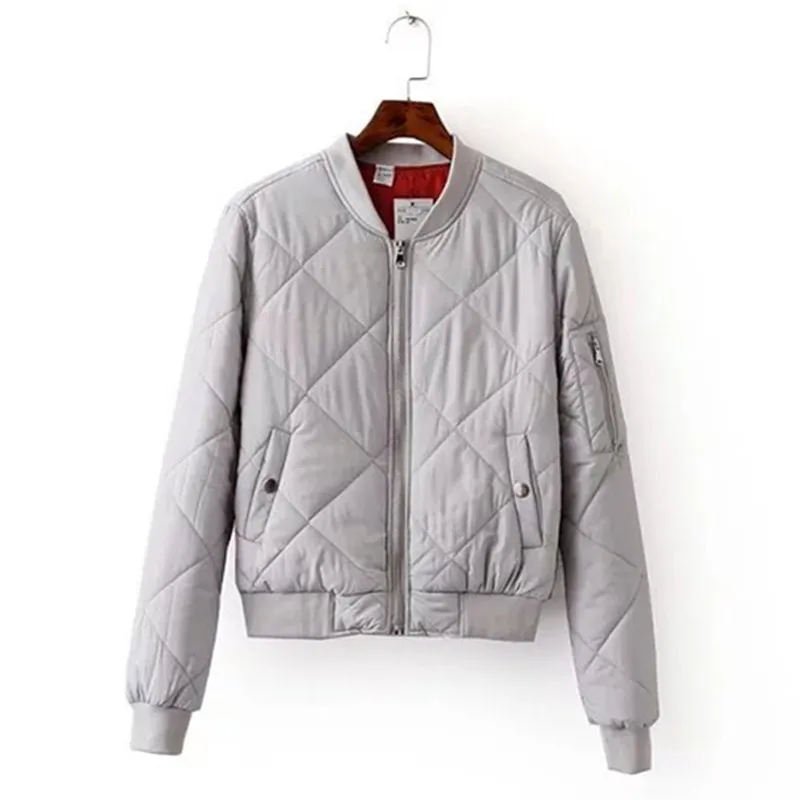 Spring Women 's Jackets Rhombic Large Basic Cardigan Coat Female Quilted Solid Cotton Jacket For Women Autumn Bomber Jacket
Spring Women 's Jackets Rhombic Large Basic Cardigan Coat Female Quilted Solid Cotton Jacket For Women Autumn Bomber Jacket