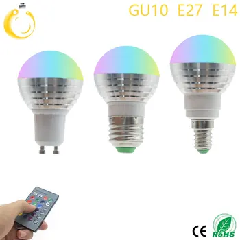 10PCS E14LED RGB Bulb Lamp 5W AC85-265V LED Home decoration Interior Spot Light Lighting LED Lampada+IR Remote Control 16 Co
10PCS E14LED RGB Bulb Lamp 5W AC85-265V LED Home decoration Interior Spot Light Lighting LED Lampada+IR Remote Control 16 Co