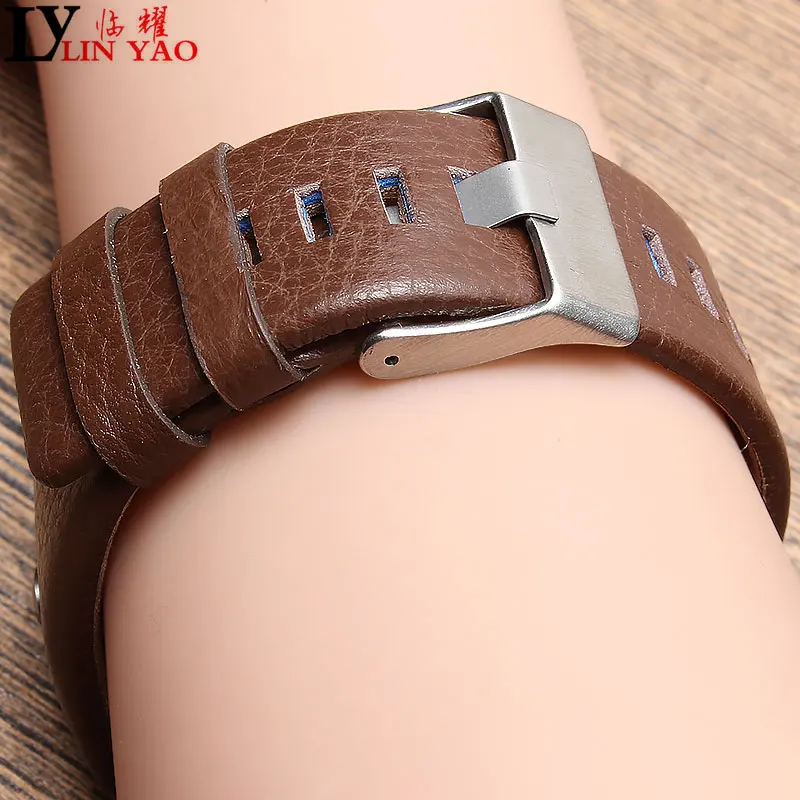 Universal Leather Watch Band For Diesel Watch Strap Wrist Watch Belt For DZ7313/22/7257 brown Watchband Straps 24 26 28 30mm.
Universal Leather Watch Band For Diesel Watch Strap Wrist Watch Belt For DZ7313/22/7257 brown Watchband Straps 24 26 28 30mm.