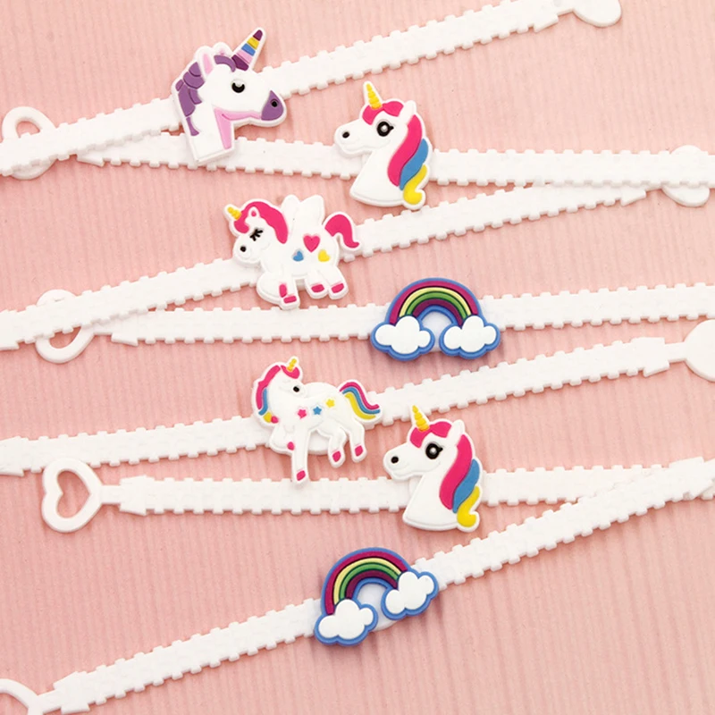 12pcs/lot Children's Bracelet Fantasy Fairytale Color Cartoon Unicorn Silicone Bracelet Bracelet Small Gift
12pcs/lot Children's Bracelet Fantasy Fairytale Color Cartoon Unicorn Silicone Bracelet Bracelet Small Gift