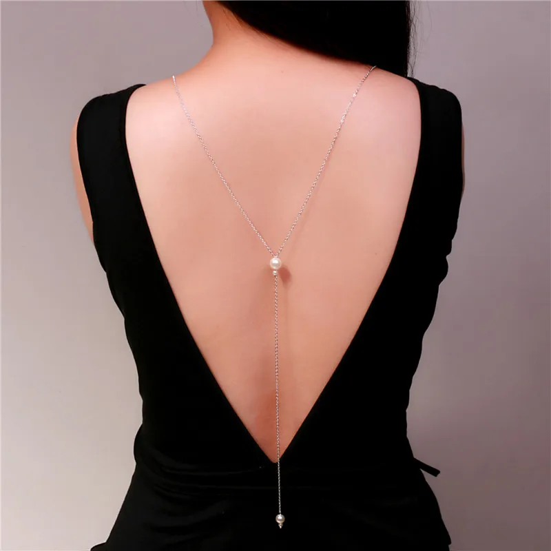 New fashion Y shape backdrop necklace back deep V halter long pearl necklace chain wedding jewelry bride accessories
New fashion Y shape backdrop necklace back deep V halter long pearl necklace chain wedding jewelry bride accessories