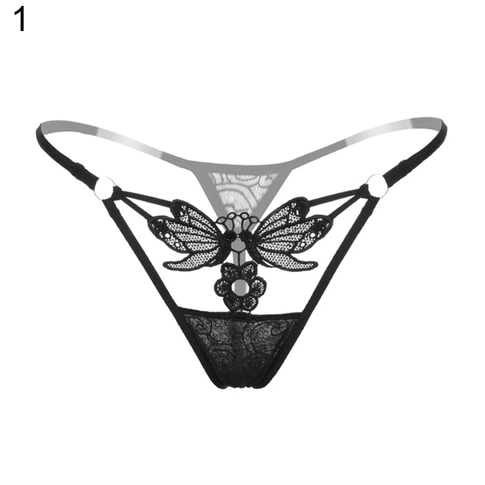 Women's Sexy Butterfly Flower Lace See Through Low Rise G-String Briefs Panties
Women's Sexy Butterfly Flower Lace See Through Low Rise G-String Briefs Panties