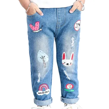 2019 girls new cartoon graffiti jeans girls rabbit rainbow pattern fashion casual jeans 2-6 years old
2019 girls new cartoon graffiti jeans girls rabbit rainbow pattern fashion casual jeans 2-6 years old