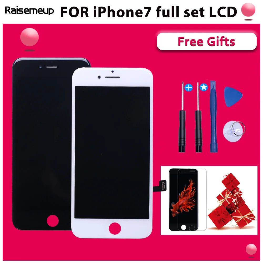 LCD For iPhone 7 Display Full Set Digitizer Assembly 3D Touch Screen Replacement +Front Camera+Earpiece Speaker With Free Ship 
LCD For iPhone 7 Display Full Set Digitizer Assembly 3D Touch Screen Replacement +Front Camera+Earpiece Speaker With Free Ship