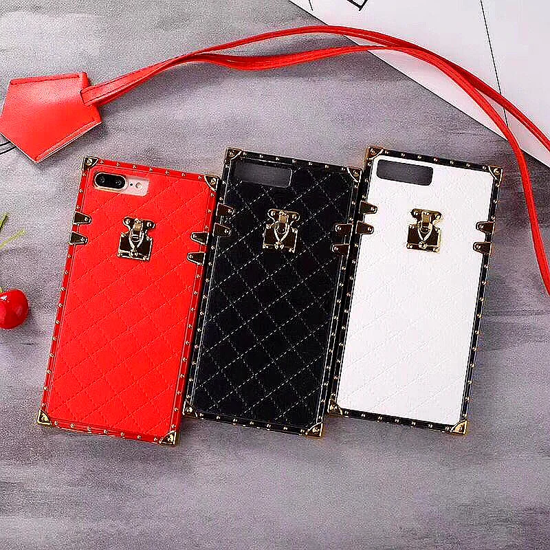 Fashion luxury Square case For iphone 6 6s 7 8 plus girl Plaid pattern PU Leather phone bag phone X 10 case cover with lanyard
Fashion luxury Square case For iphone 6 6s 7 8 plus girl Plaid pattern PU Leather phone bag phone X 10 case cover with lanyard