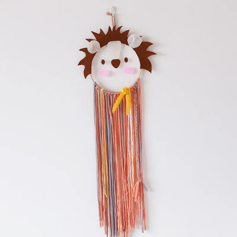 Lion Shaped Dream Catcher Tassle Flowers Star Ornaments for Baby Shower Kids Boys Girls Gifts Bedroom Nursery Hanging Wall Decor
Lion Shaped Dream Catcher Tassle Flowers Star Ornaments for Baby Shower Kids Boys Girls Gifts Bedroom Nursery Hanging Wall Decor