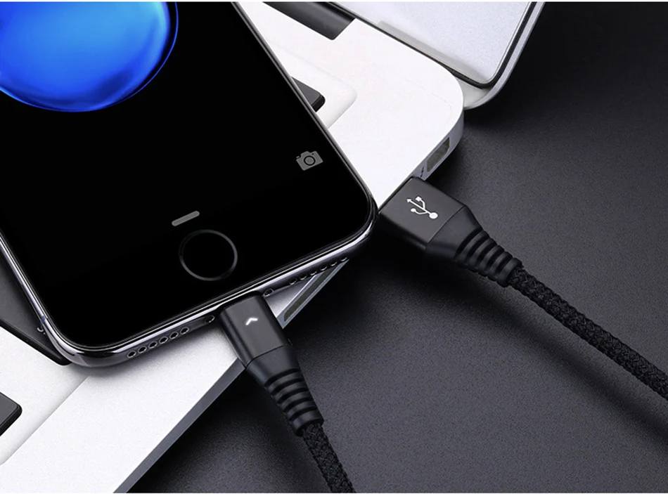 NOHON LED Charging&Sync Data Line 8 Pin Mobile Phone Cable For iphone 10 X 8 7 Plus For iPad Mini 2.4A Lighting Charge Cables 1M (20)