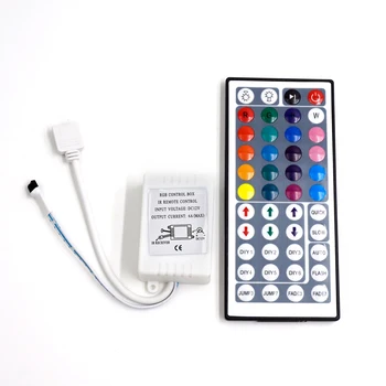 44 Keys IR Strip Remote DC 12V Dual Connectors Output RGB Controller Lamp Dimmer For 10M 5M SMD 3528 2835 5050 LED Strip Light
44 Keys IR Strip Remote DC 12V Dual Connectors Output RGB Controller Lamp Dimmer For 10M 5M SMD 3528 2835 5050 LED Strip Light