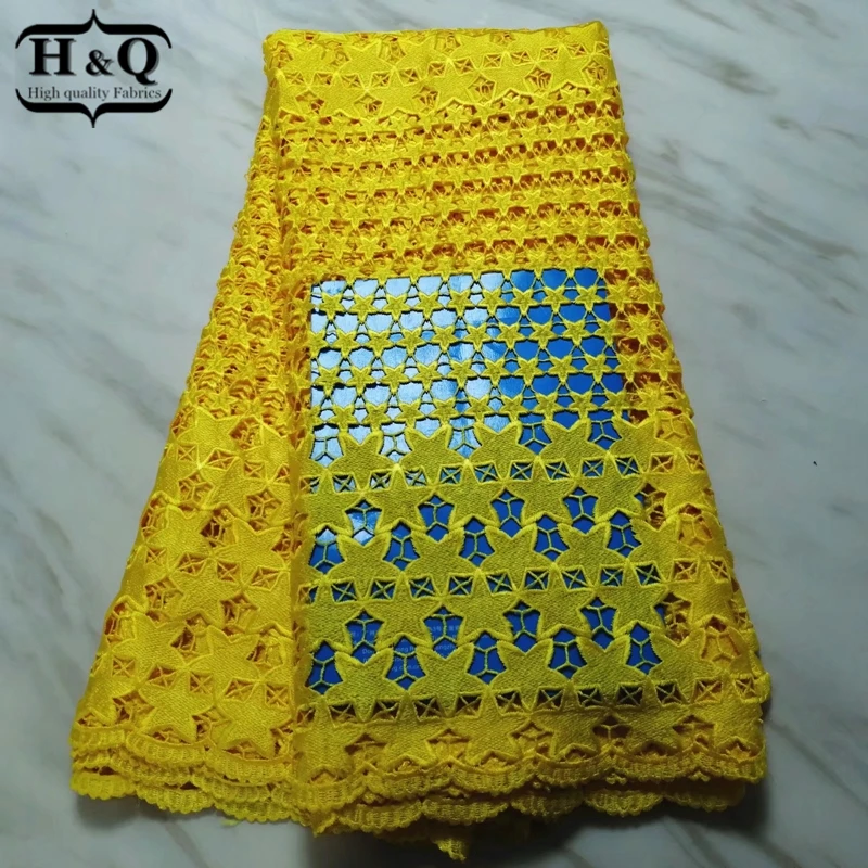 Yellow color 5 yards/pcs African water soluble lace fabric with African cord lace Nigerian guipure lace High quality for Raiment
Yellow color 5 yards/pcs African water soluble lace fabric with African cord lace Nigerian guipure lace High quality for Raiment