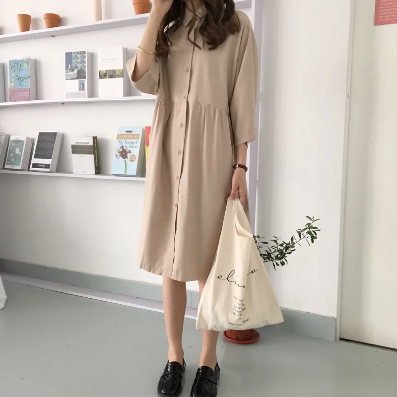 2 colors summer dress 2019 beige/coffee shirt dress Sexy Elegant short sleeve Casual beach dresses womens (C6023)
2 colors summer dress 2019 beige/coffee shirt dress Sexy Elegant short sleeve Casual beach dresses womens (C6023)