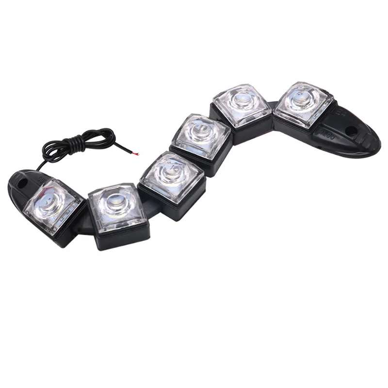 1X DC 12V 6 led COB DRL Daytime Running Auto Fog Light Flexible Adjust Waterproof Lamp High Bright Car Styling LED
1X DC 12V 6 led COB DRL Daytime Running Auto Fog Light Flexible Adjust Waterproof Lamp High Bright Car Styling LED