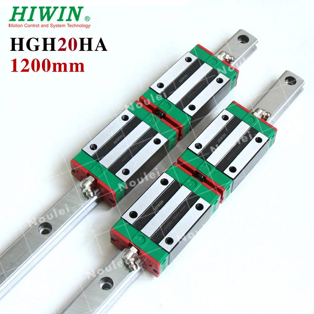 HIWIN HG20 Linear Guide Rail 1200mm 2pcs HGR20 + 4pcs HGH20HA Guide block for CNC Custom length HGH20
HIWIN HG20 Linear Guide Rail 1200mm 2pcs HGR20 + 4pcs HGH20HA Guide block for CNC Custom length HGH20