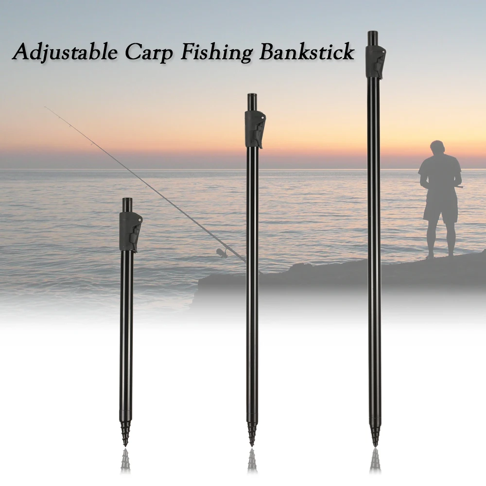 

Adjustable Carp Fishing Bank Stick Extending Aluminum Alloy Fishing Bankstick Fish Rod Pod Rest for Bite Alarm