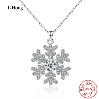 New Design 100% 925 Sterling Silver Necklace AAACZ Zircon Snowflake Pendant Silver Necklace for Women Jewelry
New Design 100% 925 Sterling Silver Necklace AAACZ Zircon Snowflake Pendant Silver Necklace for Women Jewelry