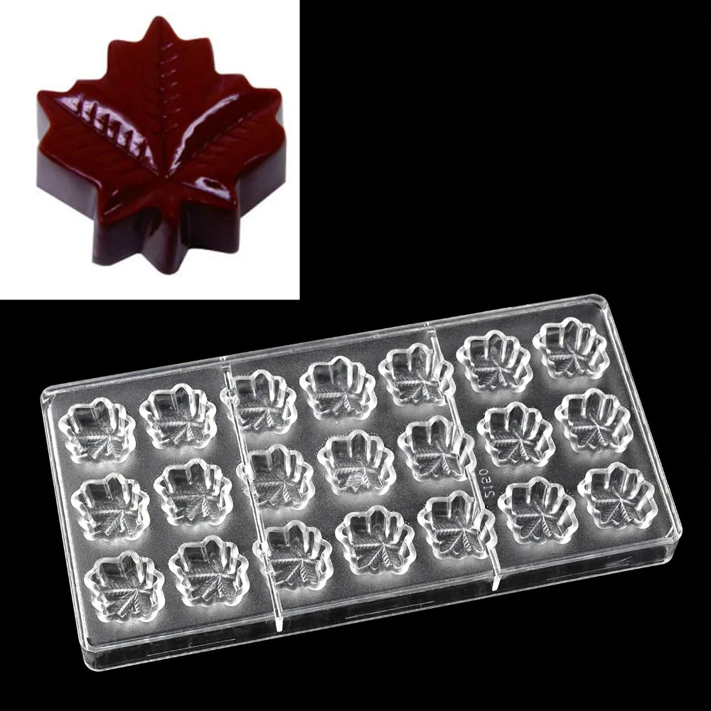 Polycarbonate Maple leaf shape Chocolate Mold Chocolate DIY Mould Christmas Baking Candy pastry Tools
Polycarbonate Maple leaf shape Chocolate Mold Chocolate DIY Mould Christmas Baking Candy pastry Tools